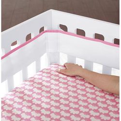 Just Born Fresh Air Crib Liner - Pink