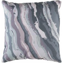 Tira 18" Square Modern Pillow plush Dark Green/Teal/Green Outdoor Throw Pillow - Boutique Rugs
