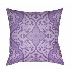 Tomo 22" Square Pillow Moroccan Plush Lavender/Lilac/Purple/Mauve Outdoor Throw Pillow - Boutique Rugs