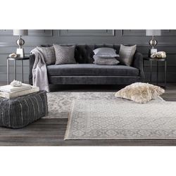 Clydach 18" Square Modern Charcoal/Black Throw Pillow - Boutique Rugs