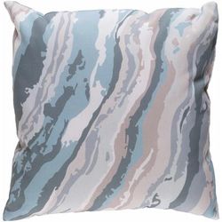 Eara 18" Square Modern Pillow plush Aqua/Teal Outdoor Throw Pillow - Boutique Rugs
