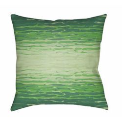 Joan 18" Square Modern Pillow plush Emerald/Green/Light Green Outdoor Throw Pillow - Boutique Rugs