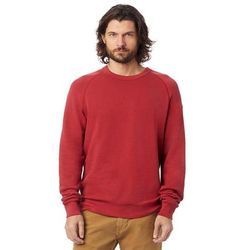 Alternative 9575ZT Washed Terry Champ Sweatshirt in Faded Red size Small | Cotton