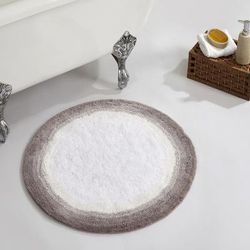 Torrent Bath Mat Rug, 30" X 30" by Better Trends in Beige