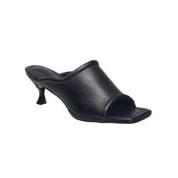 Women's Candice Open Toe Heeled Mule by French Connection in Black (Size 8 1/2 M)