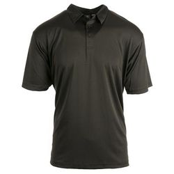 Burnside B0101 Men's Burn Golf Polo Shirt in Black size 2XL | Polyester 0101