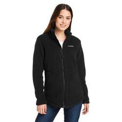 Columbia 1939901 Women's West Bend Sherpa Full-Zip Fleece Jacket in Black size 1XL | Polyester 193990