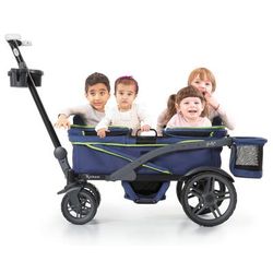 Gladly Family Anthem4 ICS All-Terrain (4 Seater) Stroller Wagon - Neon Indigo
