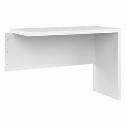 Office by kathy ireland Echo 42W Desk Return/Bridge in Pure White - Bush Furniture KI60112-03