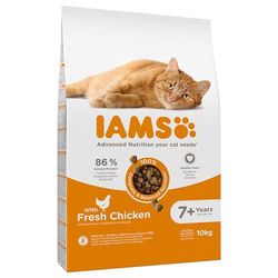 2x10kg Senior Fresh Chicken IAMS Dry Cat Food