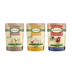 6x300g Lukullus Pouches Grain-Free Mixed Trial Pack Wet Dog Food