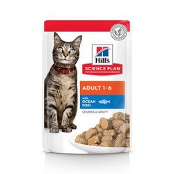 48x85g Ocean Fish Adult 1-6 Hill's Science Plan Wet Cat Food