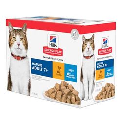 12x85g Mature Adult Fish Selection Hill's Science Plan Wet Cat Food