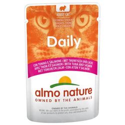 24x70g Tuna & Salmon Pouches Almo Nature Daily Cat Food