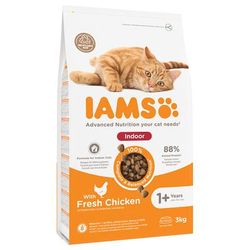 3kg Chicken Indoor Cat Advanced Nutrition IAMS Dry Cat Food