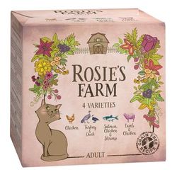 4x100g Mixed Trial Pack Adult Wet Cat Food Rosie's Farm