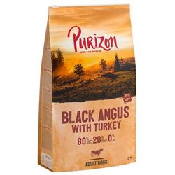 2x12kg Adult Angus Beef & Turkey Grain-Free Purizon Dry Dog Food