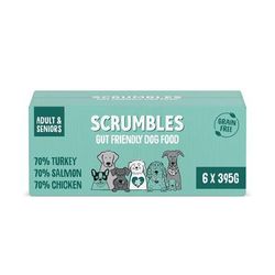 12x395g Chicken, Salmon, Turkey Variety Pack Grain Free Scrumbles Wet Dog Food