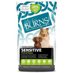 2x12kg Adult Sensitive Pork & Potato Burns Dry Dog Food