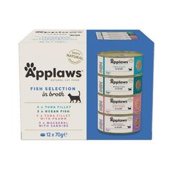 48x70g Fish Collection Multipack Applaws Wet Cat Food