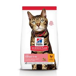 2x10kg Chicken Adult Light 1-6 Hill's Science Plan Dry Cat Food