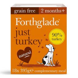18x395g Just Turkey Grain Free Forthglade Wet Dog Food