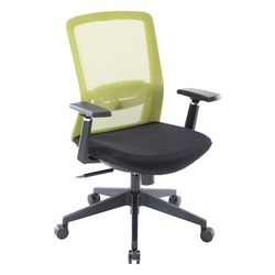 LeisureMod Ingram Modern Office Task Chair with adjustable armrests in Green - LeisureMod IO20G