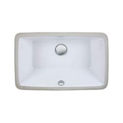 Elk Home Undermount Vessel Sink White Earthenware Sink