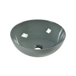 Elk Home Ceramic Vessel Sink Polished Gray Earthenware Sink