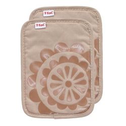 Medallion Silicone Pot Holders, Set Of 2 by T-fal in Sand