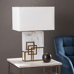 Loyden Table Lamp by SEI Furniture in White