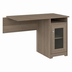 Bush Furniture Cabot Desk Return with Storage in Ash Gray - Bush Furniture WC31246