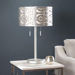 Vedrix Table Lamp by SEI Furniture in Silver