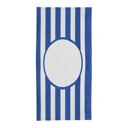 Carmel Towel Company C3060ST Print Friendly College Stripe in Royal Blue | Cotton C3060PF, C3060PFCS