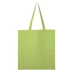 Q-Tees Q800 Promotional Tote Bag in Lime | Canvas Q0800