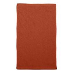 Q-Tees Q00T18 Budget Rally Towel in Orange | Cotton Terry Velour T18