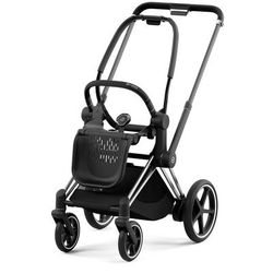 Cybex ePriam 2 Electronic Assist Stroller Frame - Chrome / Black