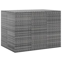 vidaXL Contenitore da Giardino in Rattan PE 145x100x103 cm Grigio