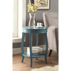 Accent Table Living by Acme in Teal