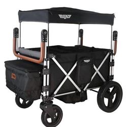 Keenz 7S+ (4 Seater) Stroller Wagon - Black