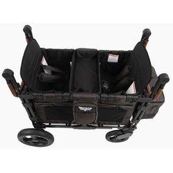 Keenz XC Luxury Comfort (2 Seater) Stroller Wagon - Charcoal Black
