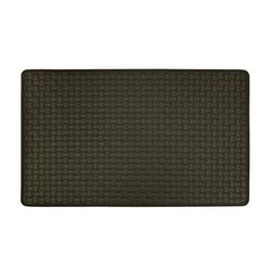 Woven Embossed Faux Leather Anti Fatigue Mat by Achim Home Décor in Espresso (Size 18 X 30)
