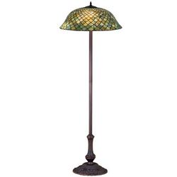 "63"H Tiffany Fishscale Floor Lamp - Meyda Lighting 30456"