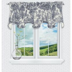 Victoria Park Lined Scallop Valance by Victoria Park in Blue