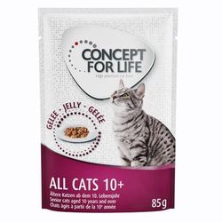 48x85g Jelly All Cats 10+ Concept for Life Wet Cat Food