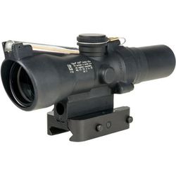 Trijicon Compact Dual Illuminated ACOG Scope 1.5x24 mm Amber Crosshair Reticle Matte Black 400335