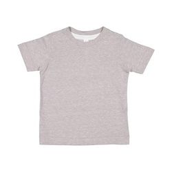 Rabbit Skins 3391 Toddler Harborside Melange Jersey T-Shirt in Grey size 2 | Cotton/Polyester Blend LA3391