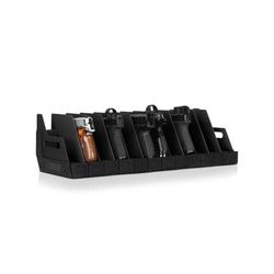Savior Equipment 12 Slot Pistol Rack Black 7in H x 25in L x 9.5in D RK-HAND-XTWELVE-BK