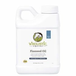 Equine Flaxseed Oil Skin & Coat Omega 3 Support Horse Supplement, 64 fl. oz., 64 OZ