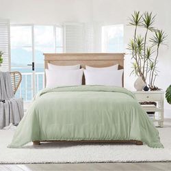 Ruffled Edge Down Alternative Blanket by St. James Home in Dewkist (Size TWIN)